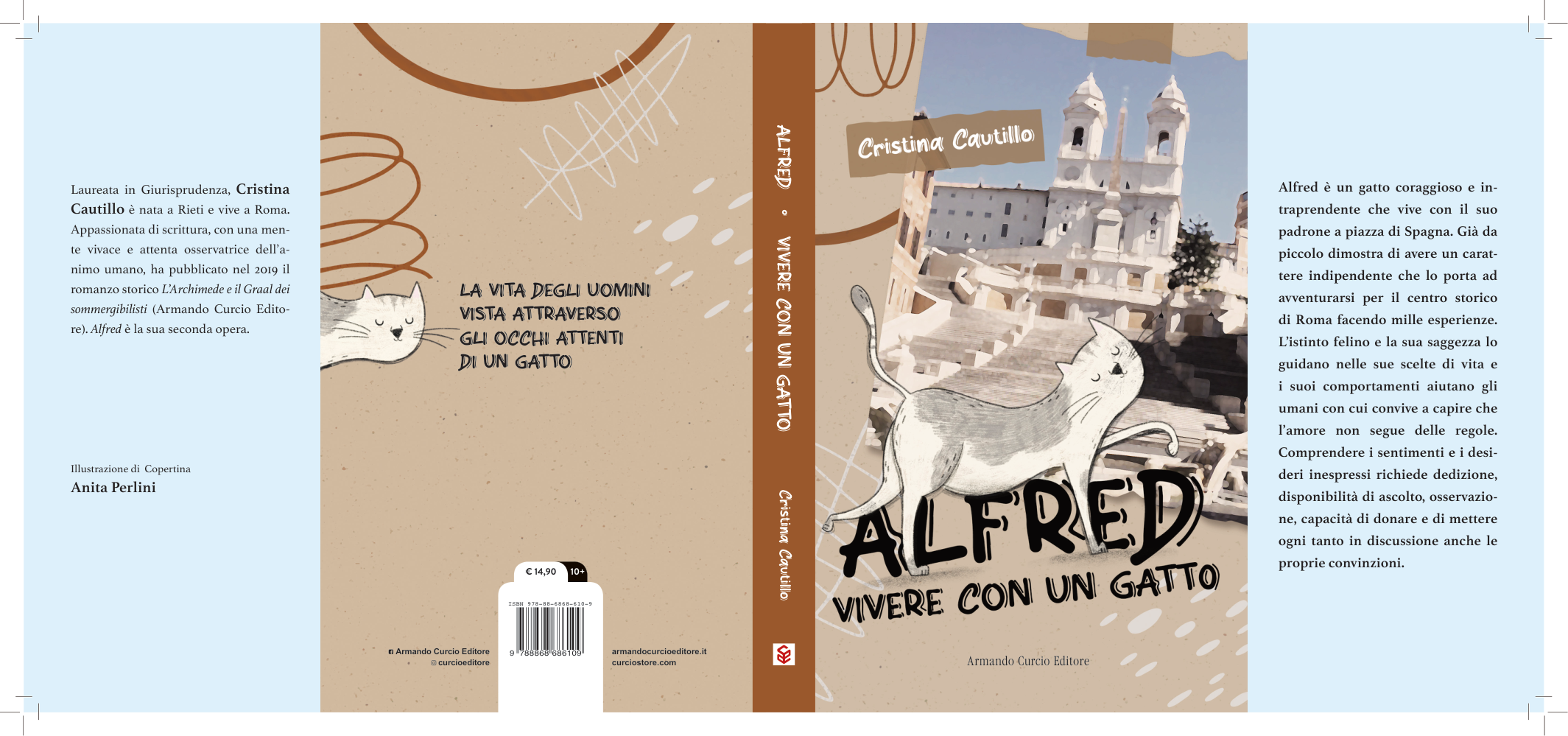 Copertina completa di Alfred. Vivere con un gatto